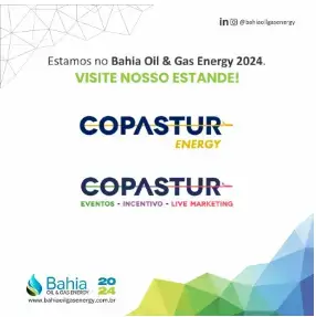 Exemplo de Convite digital - visita ao estande da Copastur no Baia Oil and Gas 2024