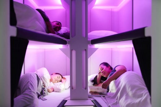 air new zealand cabines beliche