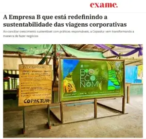 Copastur na mídia: matéria publicada na Exame destaca nosso compromisso com a sustentabilidade